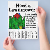 Lawnmower Flyer (Hand)