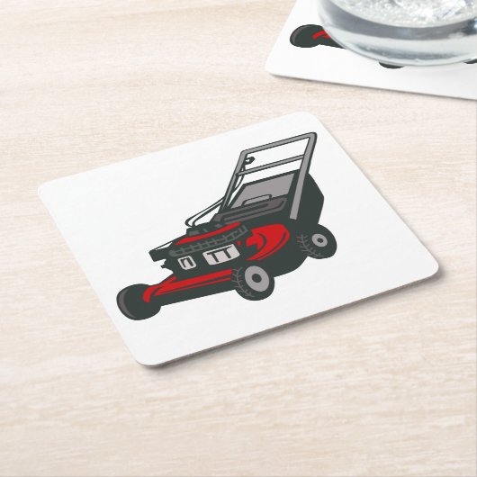 Lawnmower Kartonnen Onderzetters (Schuin)