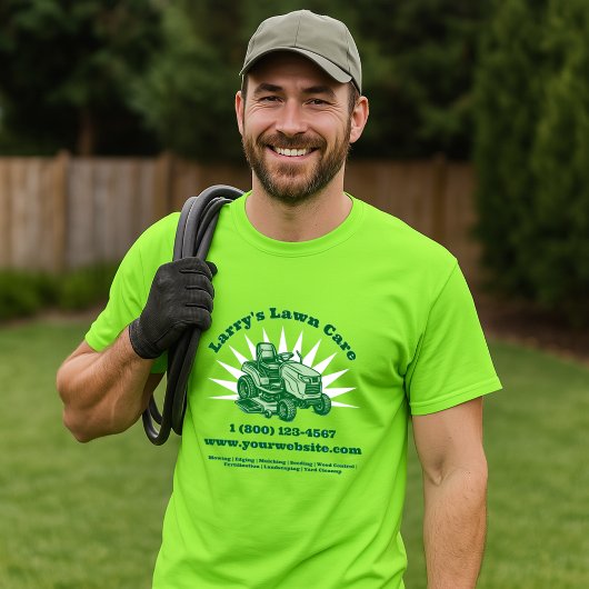 Lawnmower Lawn Care Business Template T-shirt