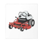Lawnmower Notitieblok (Voorkant)