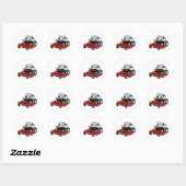 Lawnmower Ronde Sticker (Vel)