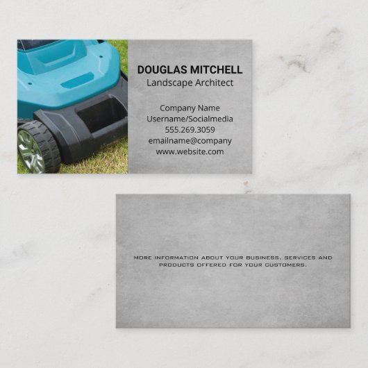 Lawnmower | Snijgras Visitekaartje (Voorkant / Achterkant)