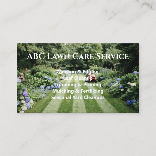 Lawnpro Premium Service Visitekaartje (Voorkant)