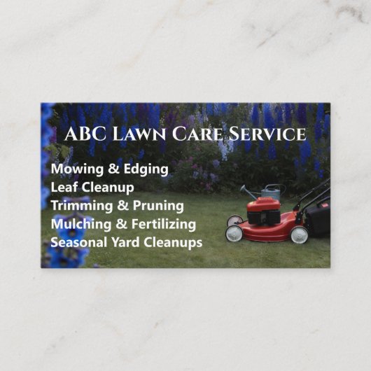 Lawnpro Premium Service Visitekaartje (Voorkant)
