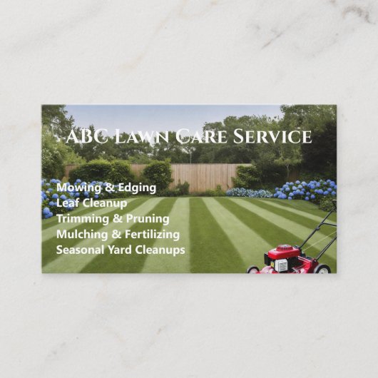 Lawnpro Premium Service Visitekaartje (Voorkant)