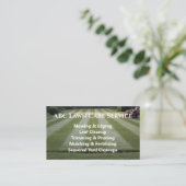 Lawnpro Premium Service Visitekaartje (Staand voorkant)