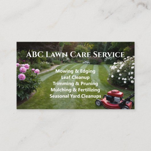 Lawnpro Premium Service Visitekaartje (Voorkant)