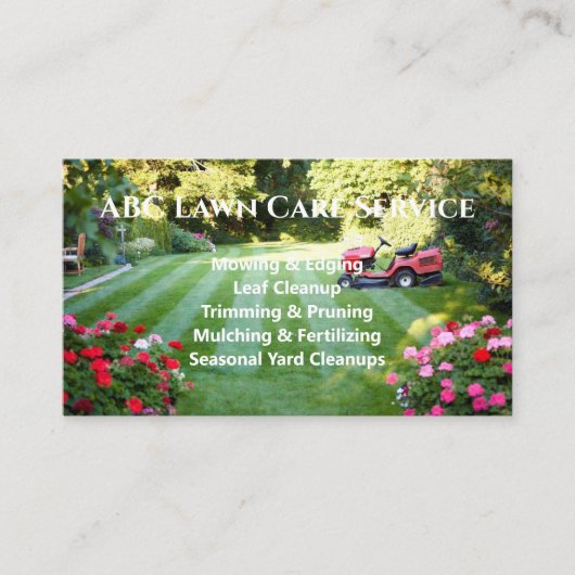 Lawnpro Premium Service Visitekaartje (Voorkant)