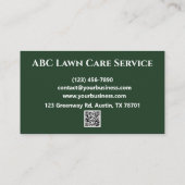 Lawnpro Premium Service Visitekaartje (Achterkant)