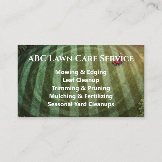 Lawnpro Premium Service Visitekaartje (Voorkant)