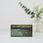 Lawnpro Premium Service Visitekaartje (Staand voorkant)