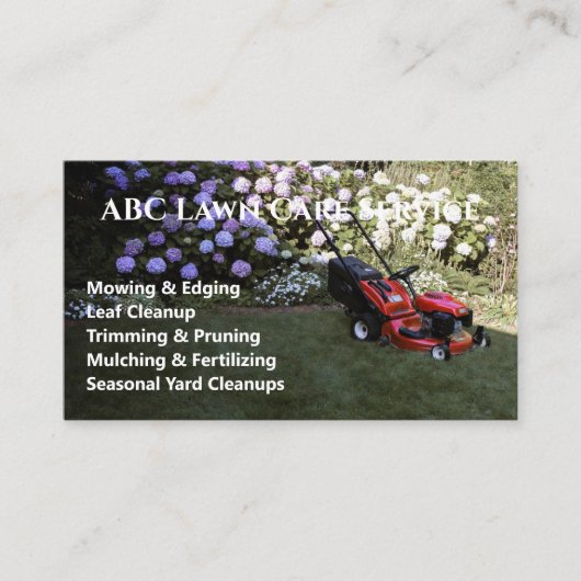 Lawnpro Premium Service Visitekaartje (Voorkant)