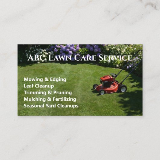 Lawnpro Premium Service Visitekaartje (Voorkant)