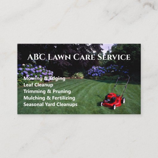 Lawnpro Premium Service Visitekaartje (Voorkant)