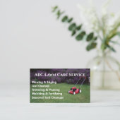 Lawnpro Premium Service Visitekaartje (Staand voorkant)