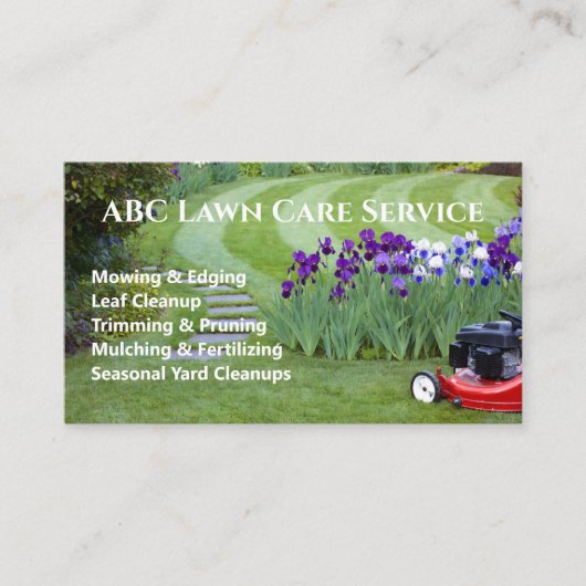 Lawnpro Premium Service Visitekaartje (Voorkant)