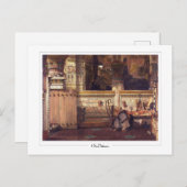 Lawrence Alma-Tadema #10 - Briefkaart voor Schone  (Voorkant / Achterkant)