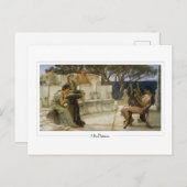 Lawrence Alma-Tadema #5 - Briefkaart voor Schone K (Voorkant / Achterkant)