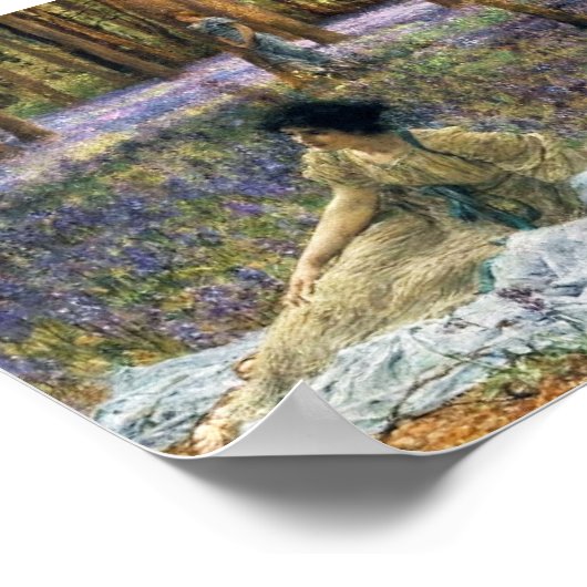 Lawrence Alma Tadema Bluebells Poster (Hoek)
