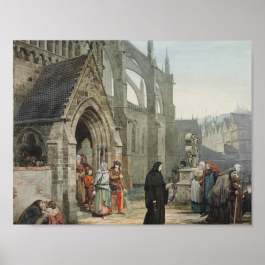 Lawrence Alma-Tadema - Faust en Marguerite Poster (Voorkant)