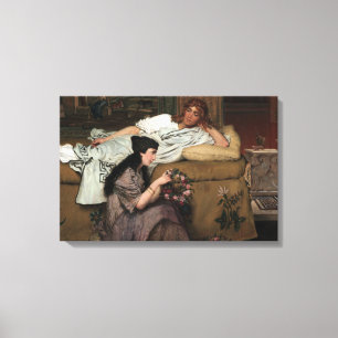 Lawrence Alma-Tadema - Glaucus en Nydia Canvas Afdruk