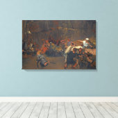 Lawrence Alma-Tadema - Gunthram Bose en zijn Canvas Afdruk (Insitu (Houten vloer))