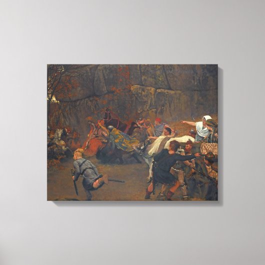 Lawrence Alma-Tadema - Gunthram Bose en zijn Canvas Afdruk (Voorkant)