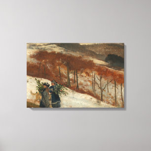Lawrence Alma-Tadema - Landschaft im Wienerwald Canvas Afdruk