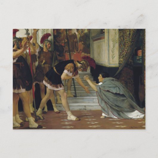 Lawrence Alma-Tadema - Proclaimen Claudius Briefkaart (Voorkant)