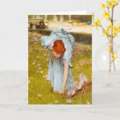 Lawrence Alma Tadema Spring in de Tuin Kaart (Gele Bloem)