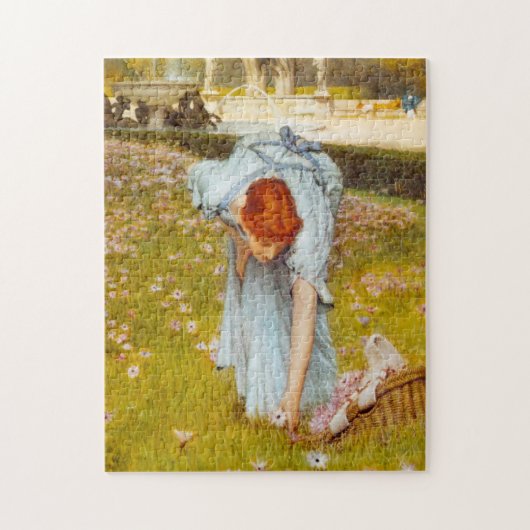 Lawrence Alma Tadema Spring in de tuin Legpuzzel (Verticaal)