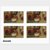 Lawrence Alma-Tadema - The Embarkation on the Barg Rechthoekige Sticker (Vel)