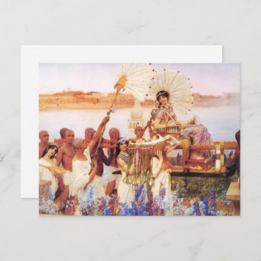 Lawrence Alma Tadema The Finding of Moses Briefkaart (Voorkant / Achterkant)