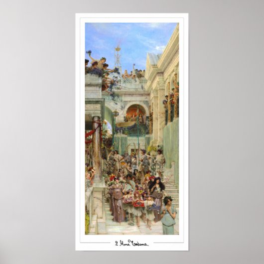 Lawrence Alma-Tadema Zedign Art Poster #15 (Voorkant)
