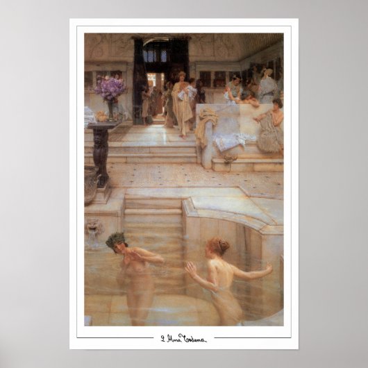 Lawrence Alma-Tadema Zedign Art Poster #61 (Voorkant)
