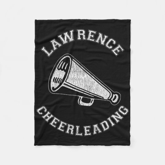 Lawrence Cheer Versleten Retro 90's Cheerleader  Fleece Deken (Voorkant)