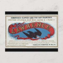 Lawrence Clipper zeilschip 1900 Briefkaart