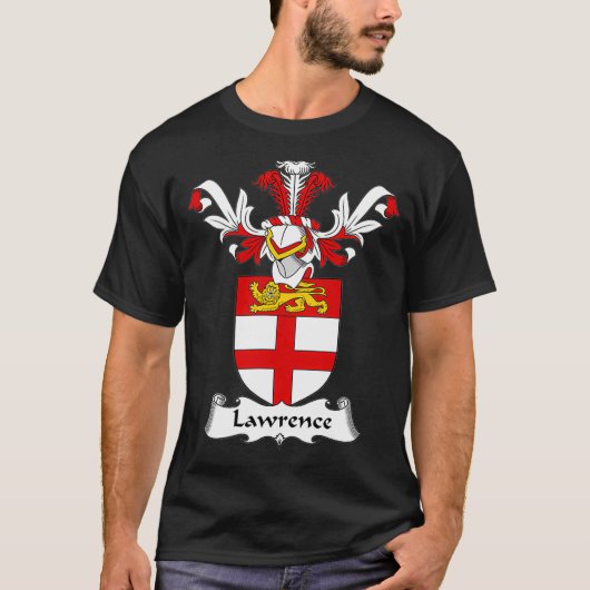Lawrence Coat of Arms Family Crest T-shirt (Voorkant)