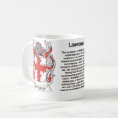 Lawrence Family Coat of Arms Mok (Voorkant links)