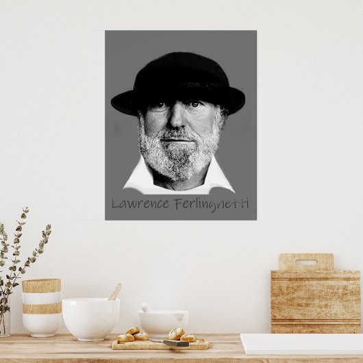 Lawrence Ferlinghetti Poster (Keuken)