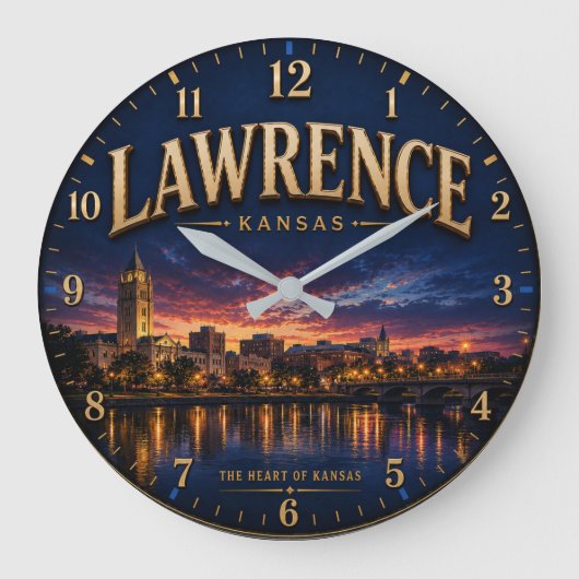 Lawrence Kansas Grote Klok (Voorkant)