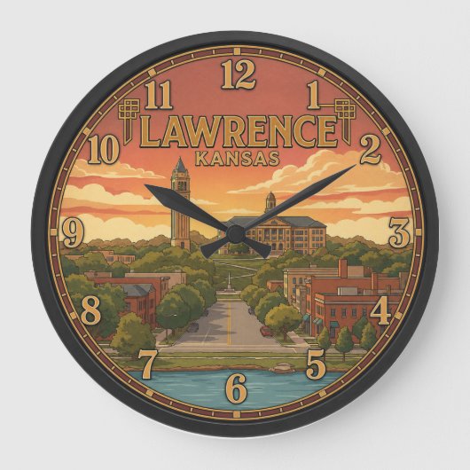 Lawrence Kansas Grote Klok (Voorkant)