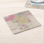 Lawrence, Kansas Kartonnen Onderzetters (Schuin)