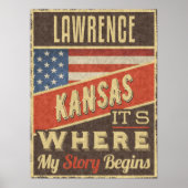 Lawrence Kansas Poster (Voorkant)