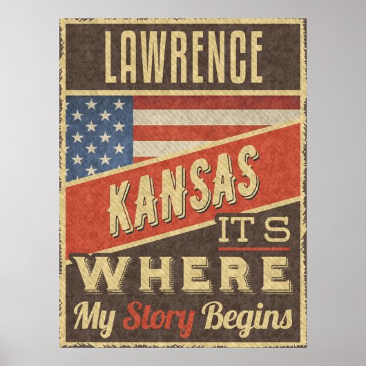 Lawrence Kansas Poster (Voorkant)