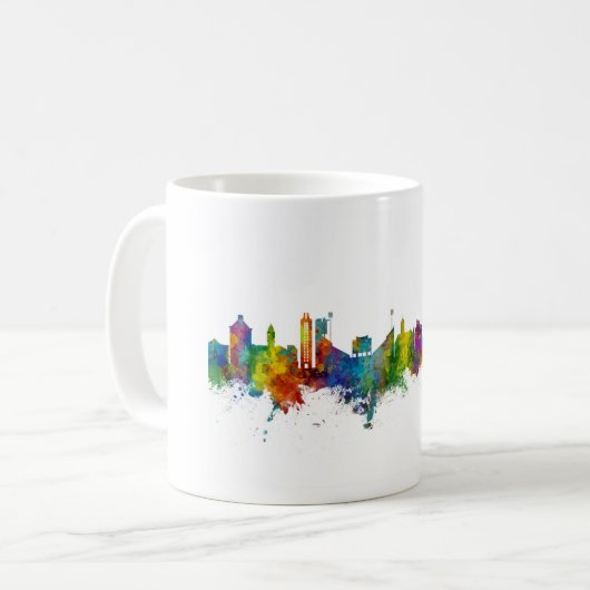 Lawrence Kansas Skyline Koffiemok (Voorkant links)