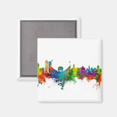 Lawrence Kansas Skyline Magneet (Voorkant / Achterkant)