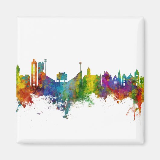 Lawrence Kansas Skyline Magneet (Voorkant)