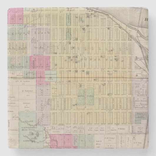 Lawrence, Kansas Stenen Onderzetter (Voorkant)