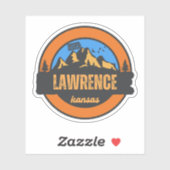 Lawrence, Kansas Sticker (Vel)